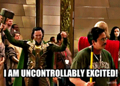 Tom Hiddleston excited